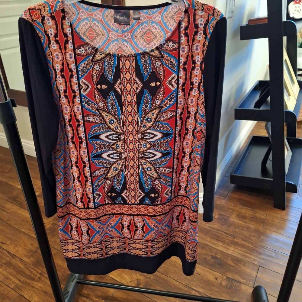 Rafaella L Blouse with Zippers